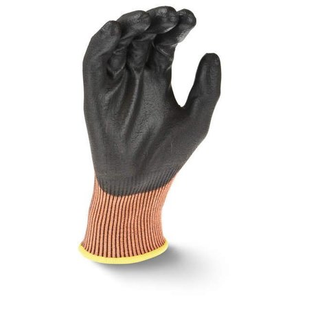 RADIANS Radian¬Æ Axis‚Ñ¢ Cut Resistant Polyurethane Palm Gloves, Orange/Black, S, 1 Pair RWG557S
